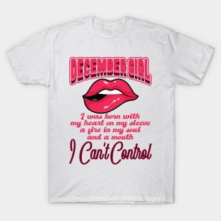 'I'm a December Girl' Awesome Melanin Gift T-Shirt
